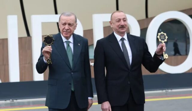 Laçın’ın Sembolik Anahtarları Erdoğan ve Aliyev’de