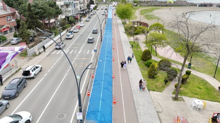 Altınordu’da Bisiklet ve Koşu Yollarında Yenileme Çalışmaları