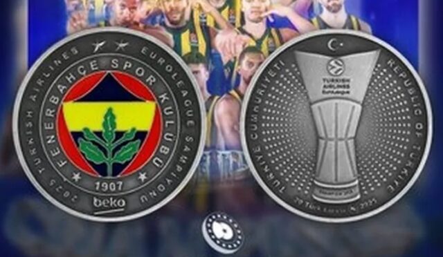 Darphane’den Fenerbahçe 2025 Euroleague Şampiyonluk Hatıra Parası