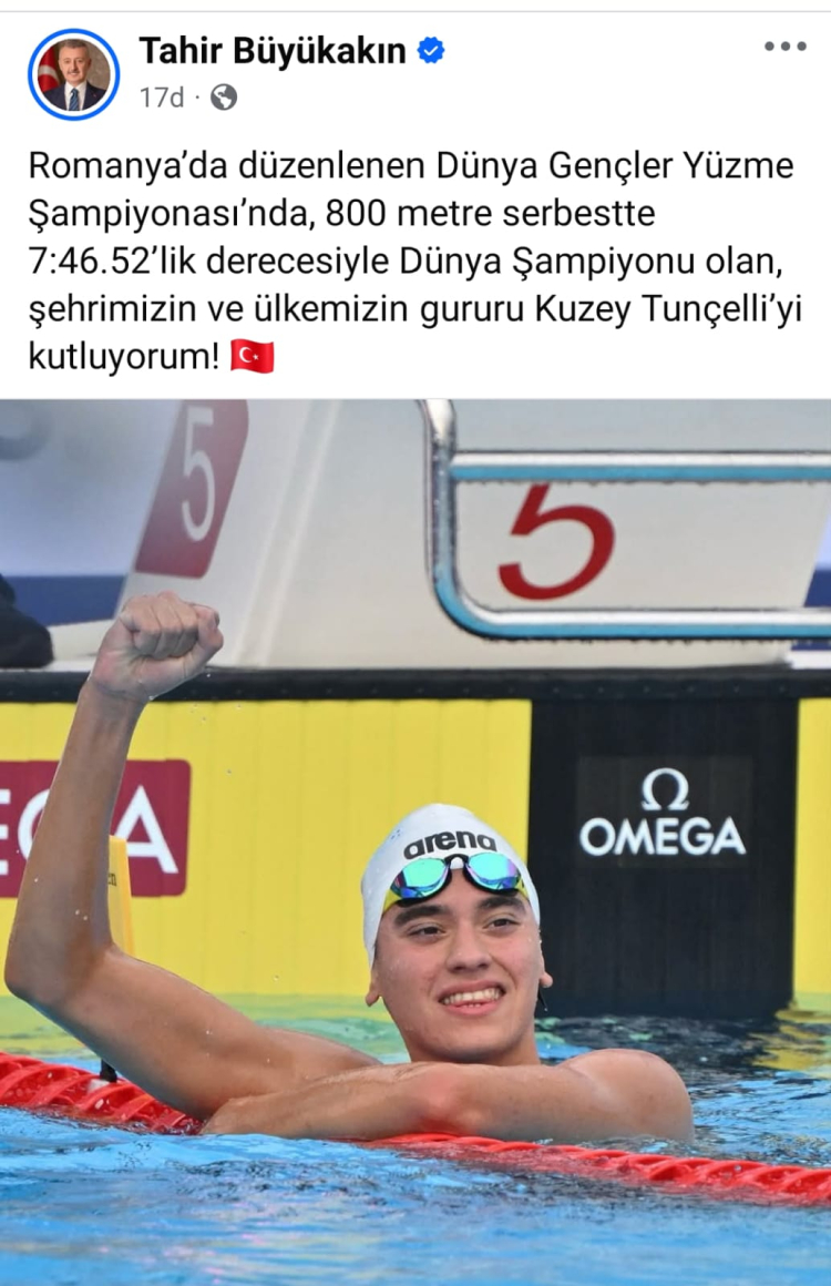 Başkan Büyükakın’dan İzmitli Şampiyona Tebrik