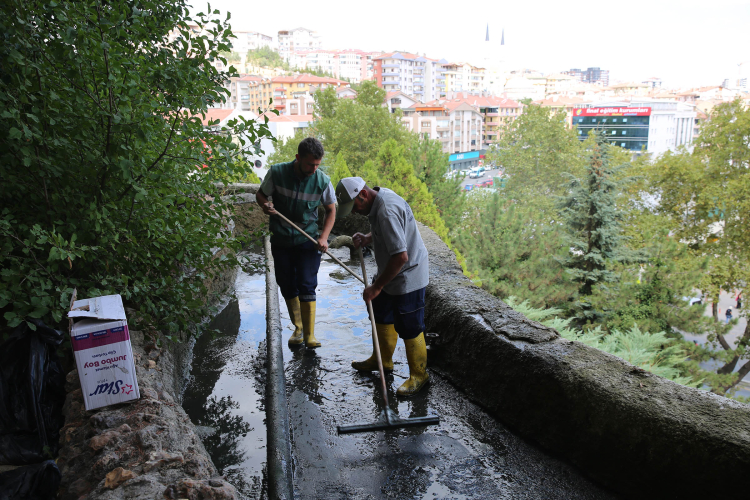 Ankara Keçiören Şelalesi Sonbahar Bakımına Alındı