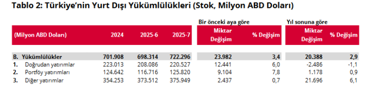 Merkez Bankası, Uluslararası Yatırım Pozisyonu Verilerini Paylaştı