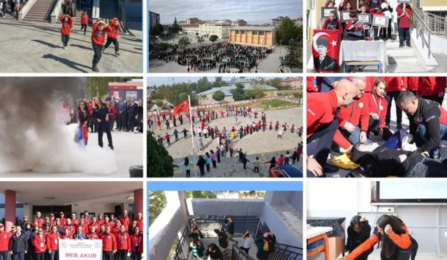 Okullarda 13 Ekim’de Eş Zamanlı Tatbikat Gerçekleşti