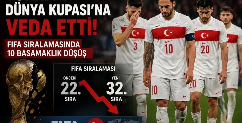 Türkiye Dünya Kupası’na erken veda etti, FIFA sıralamasında da düşüş yaşadı Türkiye Dünya Kupası’na erken veda etti, FIFA sıralamasında da düşüş yaşadı